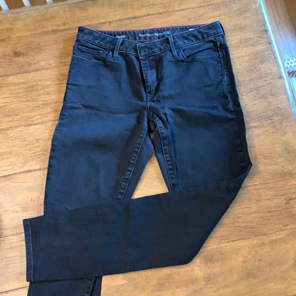 Banana Republic black straight leg jeans